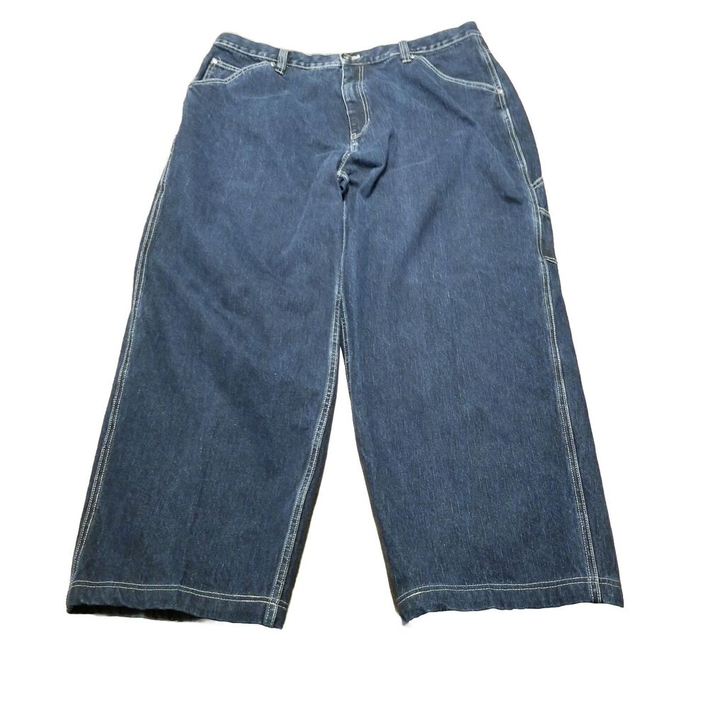 Ruff Ryders Dirty Denim Jeans Men's 42 Baggy 90's Hip Hop Skater DMX  (42×30)